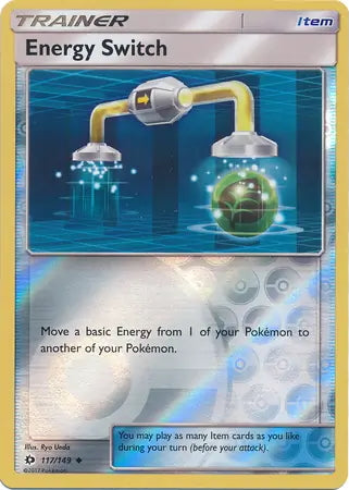 Sun & Moon Energy Switch #117/149 reverse holo